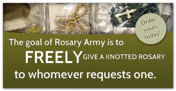 Learn how to make all-twine knotted Rosaries from Rosary Army, the